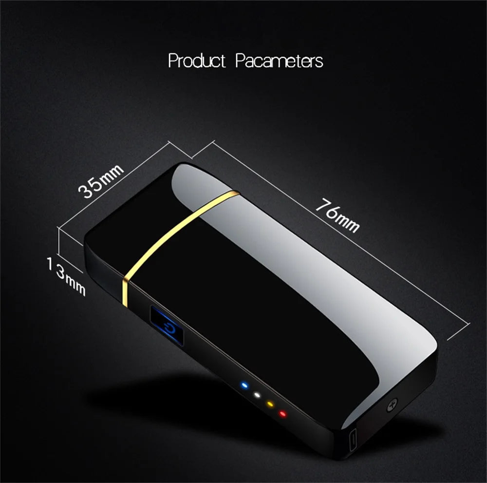 Electric Lighter - Double Arc - USB - LED - Touch Sensor