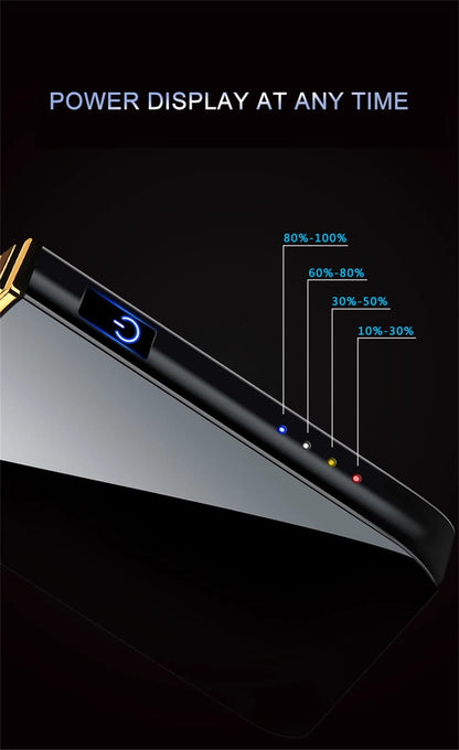Electric Lighter - Double Arc - USB - LED - Touch Sensor