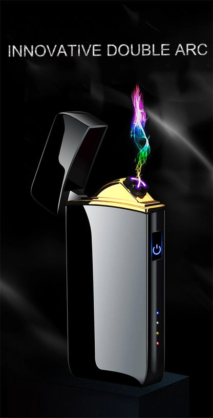 Electric Lighter - Double Arc - USB - LED - Touch Sensor